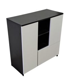 COMODA 2 COLORES- Con puertas y cajón